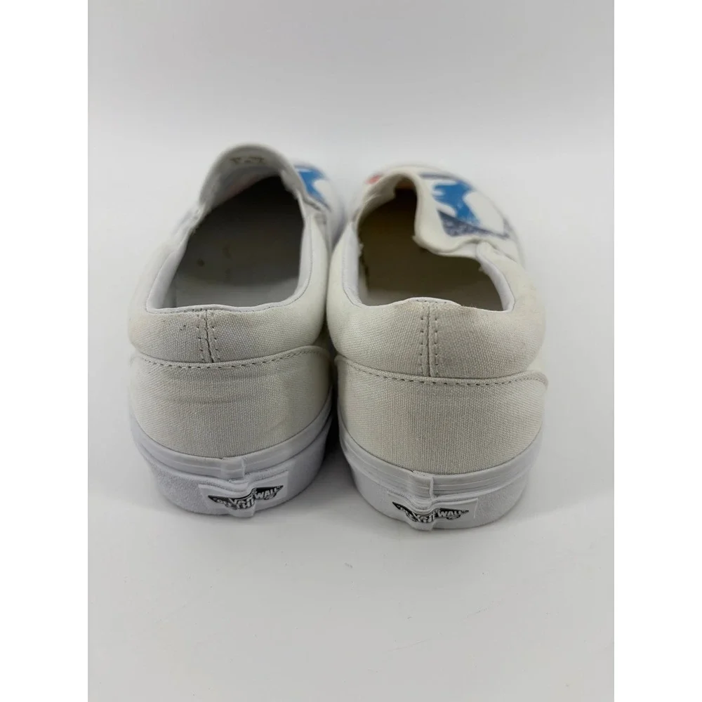 VANS Slip-On Canvas Sneakers Graphic Gear Print, M (9) W (10.5) NWOT